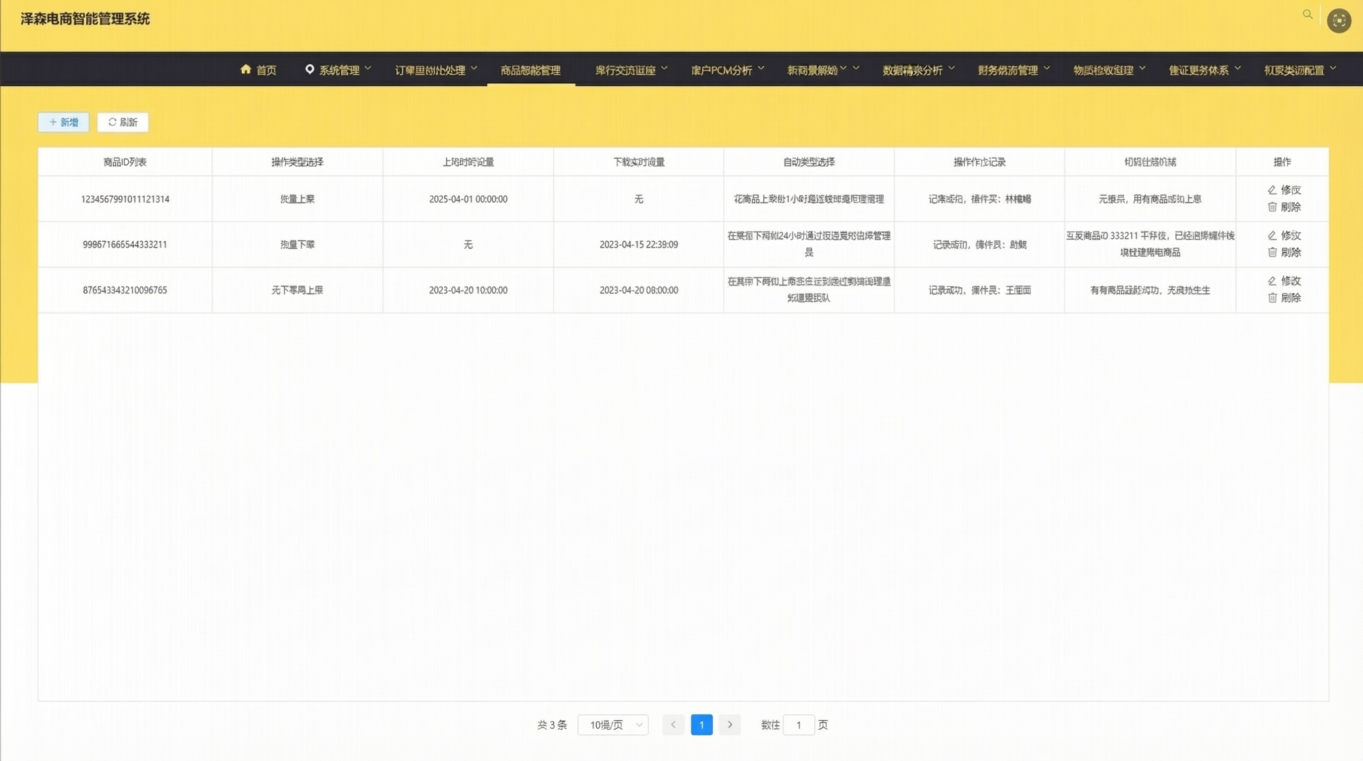 泽森电商智能管理系统开发